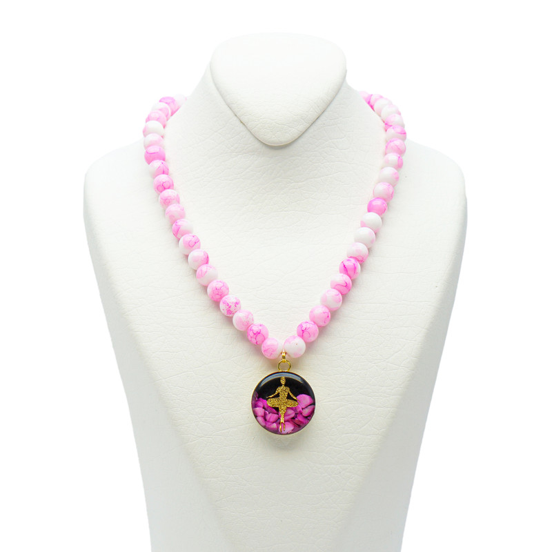 گردنبند زنانه آلتین هنر بزازیان مدل روکش طلا رقص باله