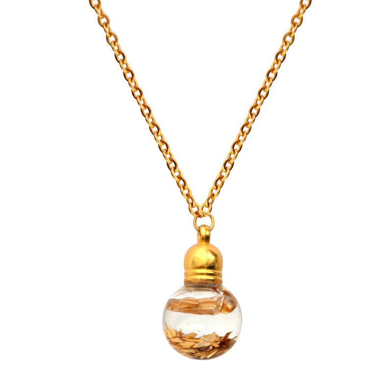 گردنبند زنانه آلتین هنر مدل براده زنگوله ای