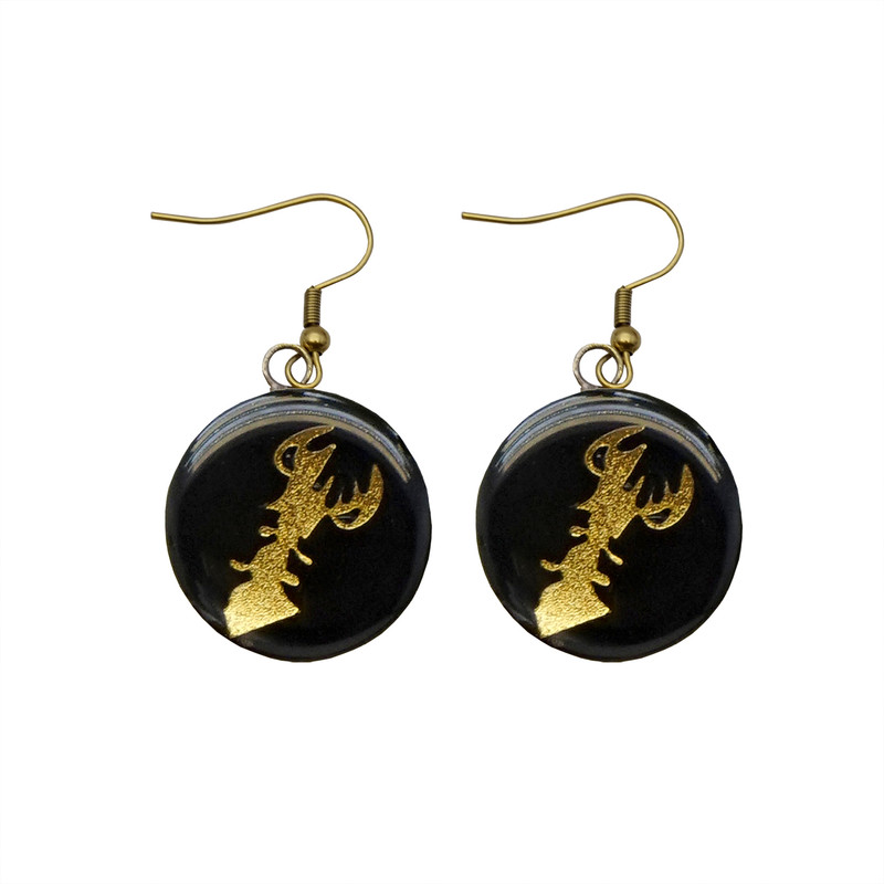 گوشواره زنانه آلتین هنر بزازیان مدل ماه بهمن