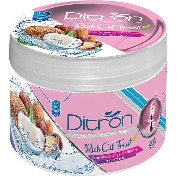 ماسک مو داخل حمام حاوی روغن نارگیل دیترون