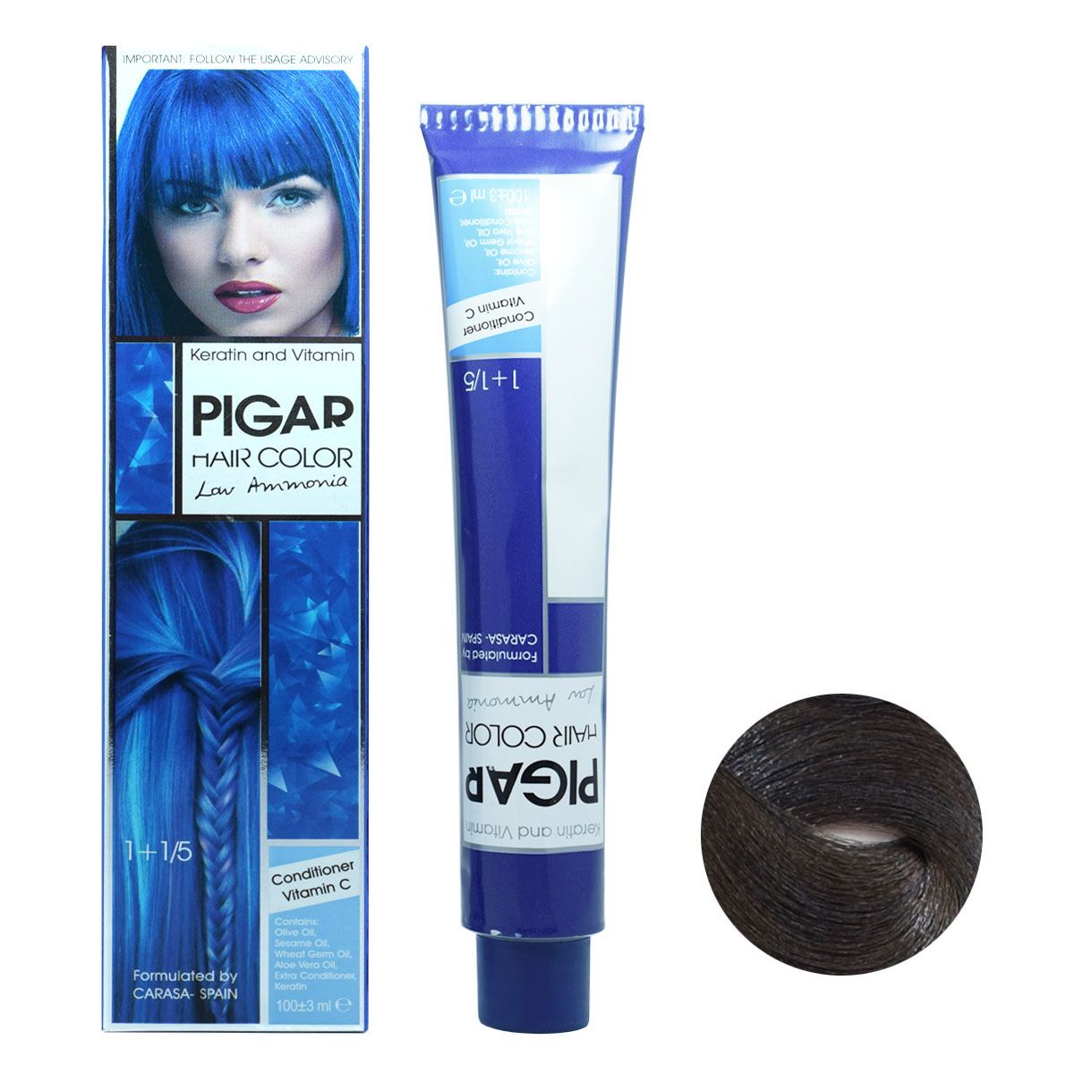 رنگ مو c3 پیگار