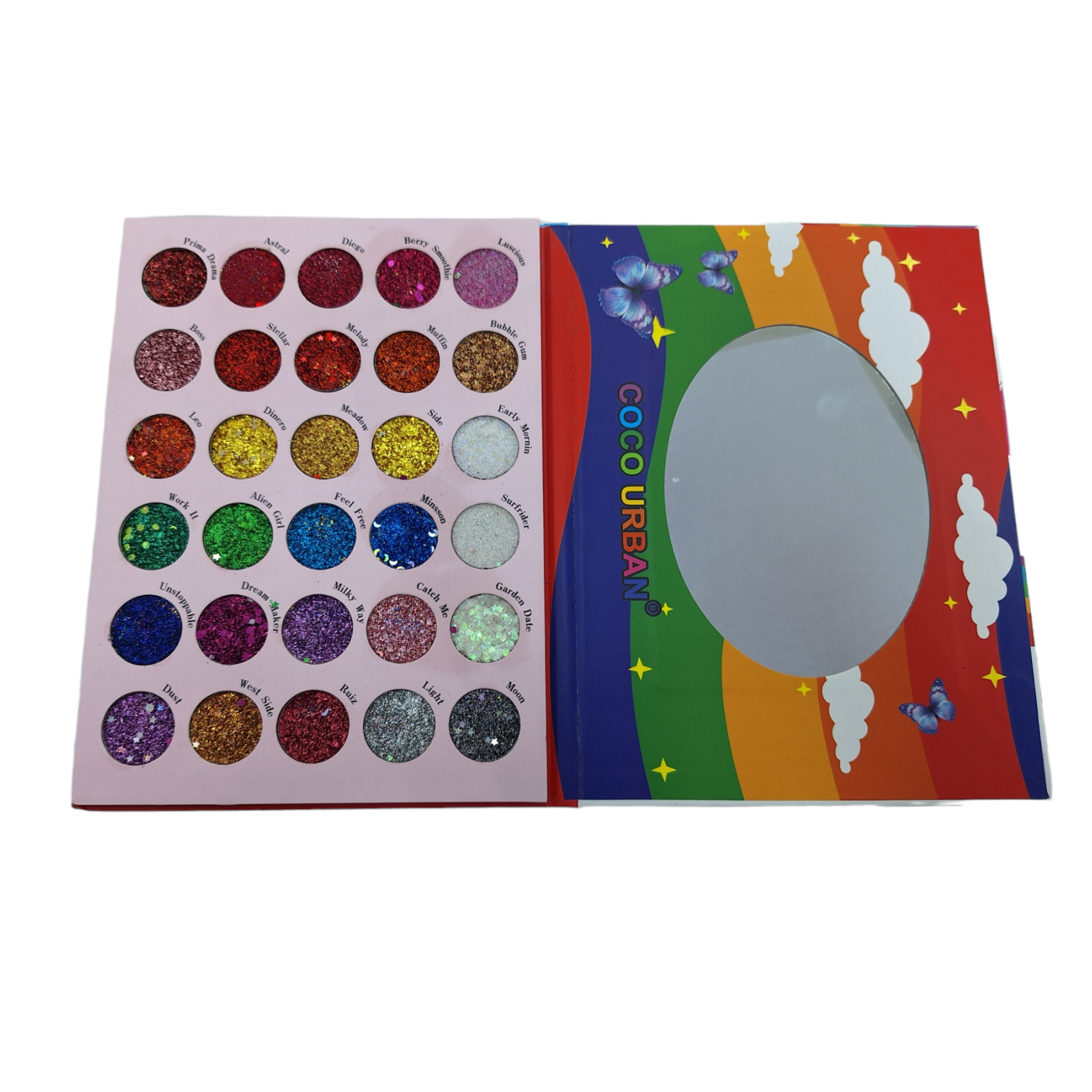 سایه گلیتری 30 رنگ کوکو