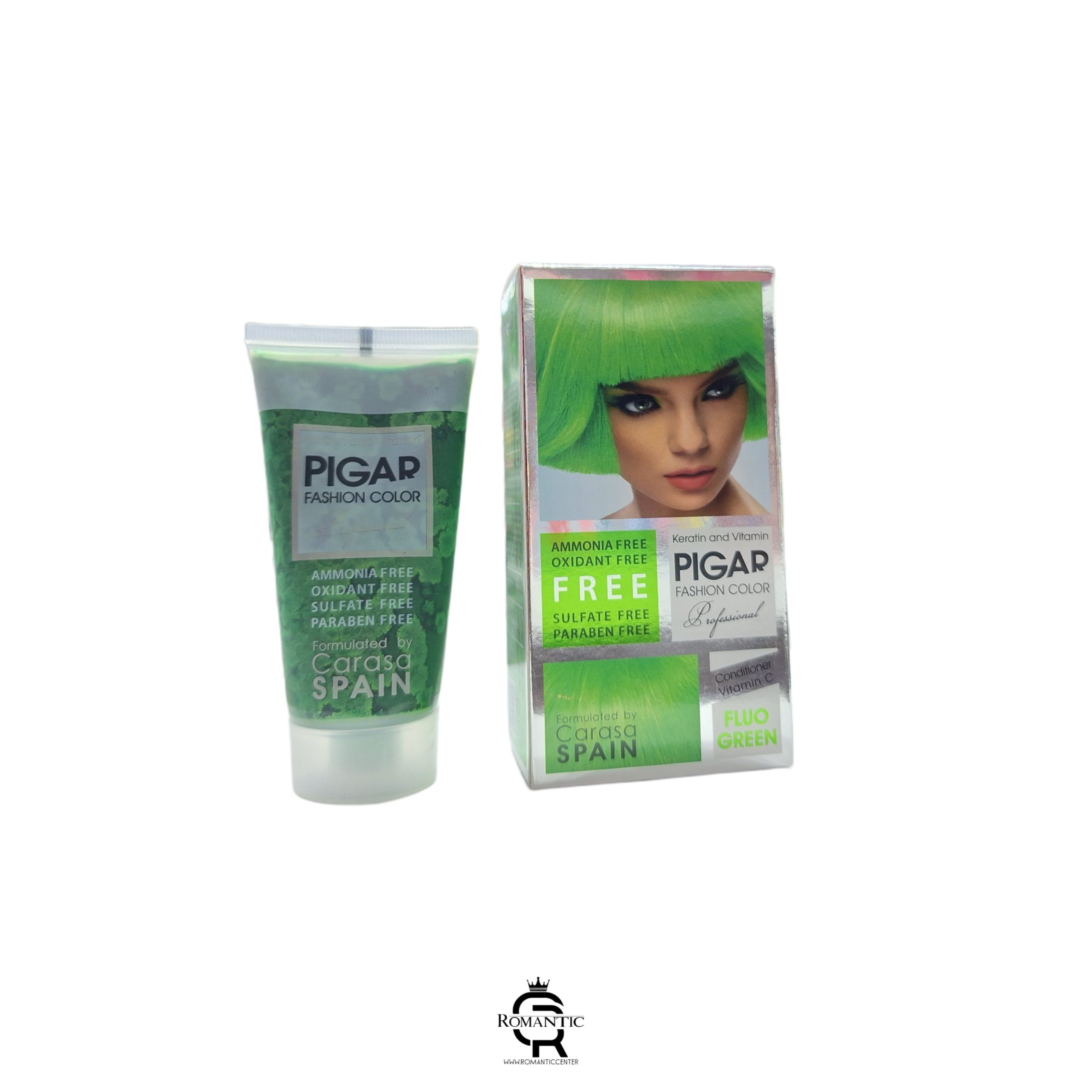 رنگ مو فانتزی سبز شبرنگ پیگار