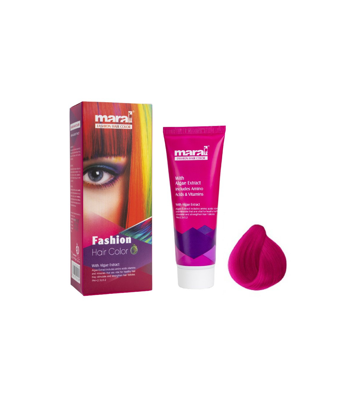 رنگ مو فانتزی سرخابی مارال