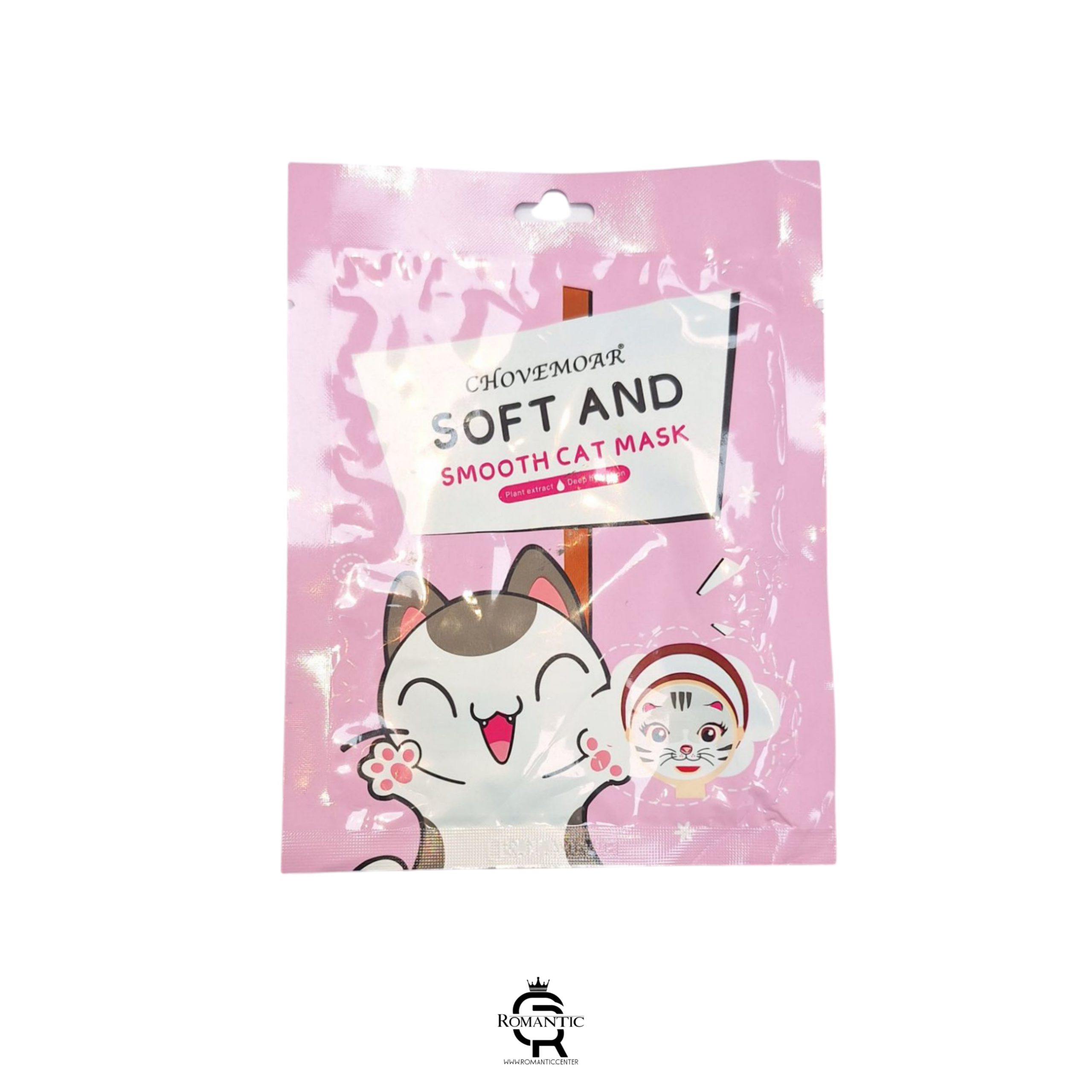 ماسک ورقه ای ضد چروک صورت مدل گربه صورتی