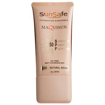 ضدآفتاب کرم پودری بژ طبیعی سان سیف