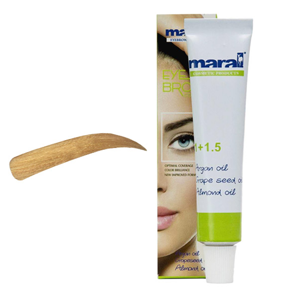 رنگ ابرو بلوند کاراملی خیلی روشن شماره 9 مارال