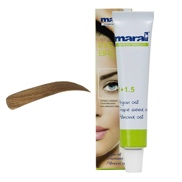 رنگ ابرو بلوند نسکافه ای روشن شماره 8 مارال