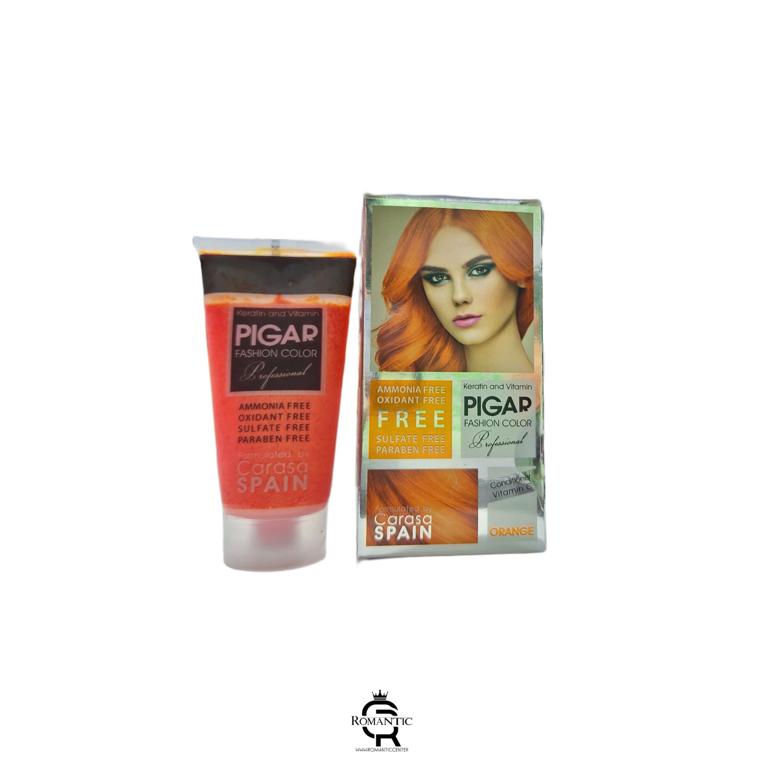 رنگ مو فانتزی پرتقالی پیگار