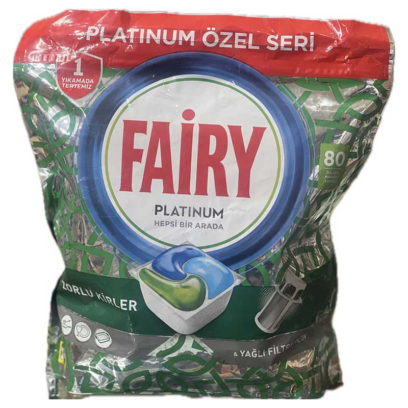 قرص ماشین ظرفشویی فیری پلاتینیوم 80 عددی