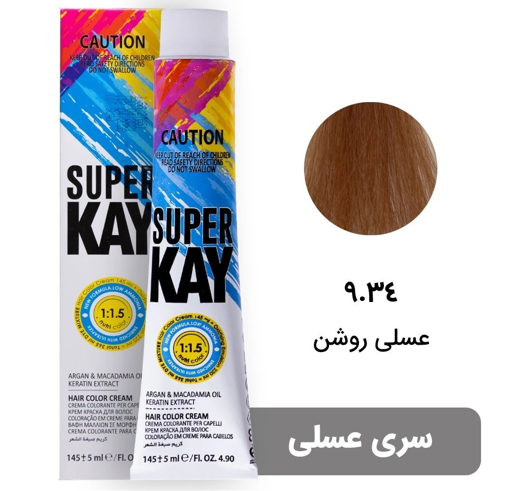 رنگ موی بدون آمونیاک سوپرکی 9.34