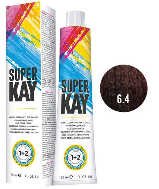 رنگ موی بدون آمونیاک سوپرکی 6.4
