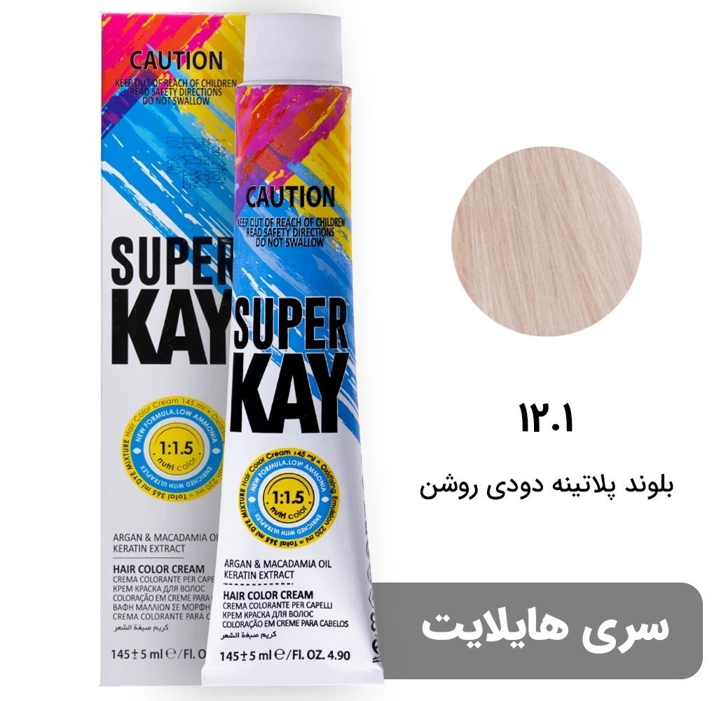 رنگ موی بدون آمونیاک سوپرکی 12.1