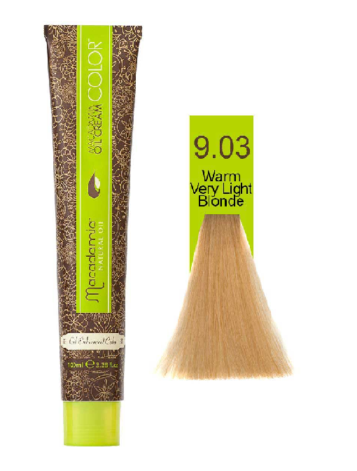 رنگ مو ماکادامیا (Macadamia) شماره 9.03 رنگ بلوند خیلی روشن حجم 100 میلی‌لیتر