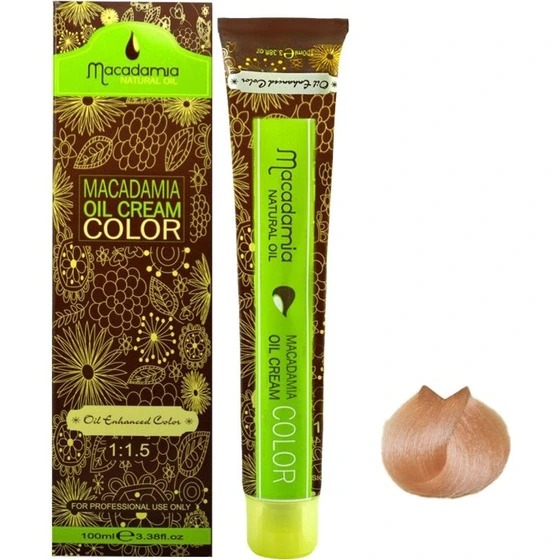 رنگ موی فاقد آمونیاک ماکادمیا شماره mc5 حجم 100 میلی لیتر رنگ رزگلد