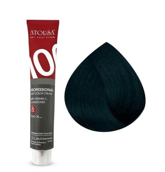 رنگ مو آتوسا شماره C1 حجم 100 میلی لیتر رنگ مشکی پرکلاغی