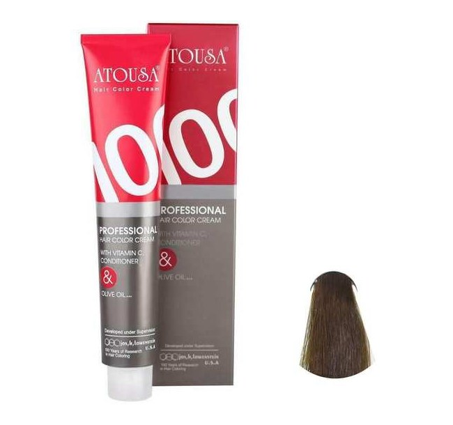 رنگ موی آتوسا 100 شماره M2-3.2 قهوه ای زیتونی تیره Atousa Color