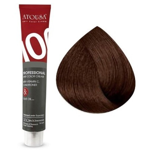 رنگ مو آتوسا 6.05 رنگ بلوند فندقی تیره حجم 100 میلی لیتر