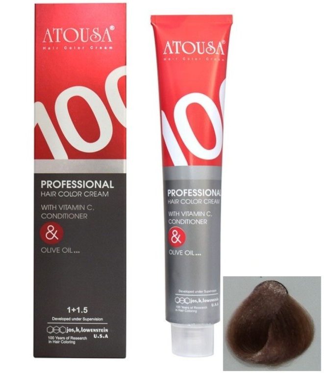 رنگ مو آتوسا شماره 7/61 حجم 100 میلی لیتر رنگ صحرایی