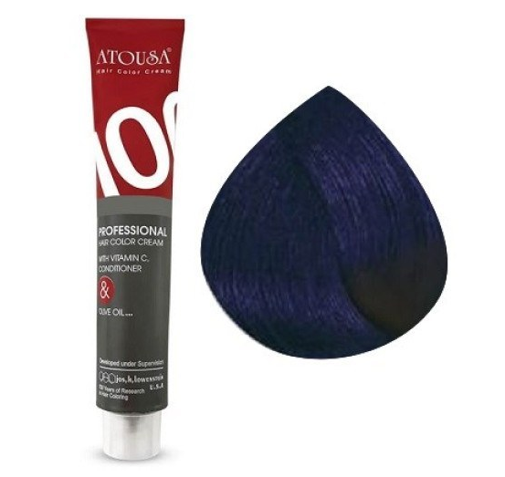 رنگ موی آتوسا 100 شماره 3.91 سرمه ای کبالتی Atousa Color