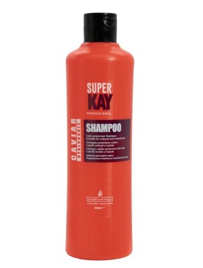 شامپو مو سوپر کی Super Kay حاوی عصاره خاویار و هیالورونیک اسید 300ml