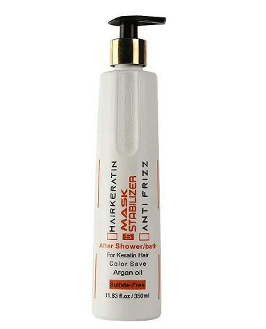 ماسک مو بدون سولفات بدون آبکشی Hair keratin نانوگلوبال | 350 میل