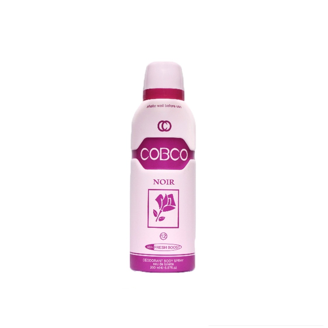 اسپری بدن زنانه کوبکو مدل Noir، حجم 200 میل