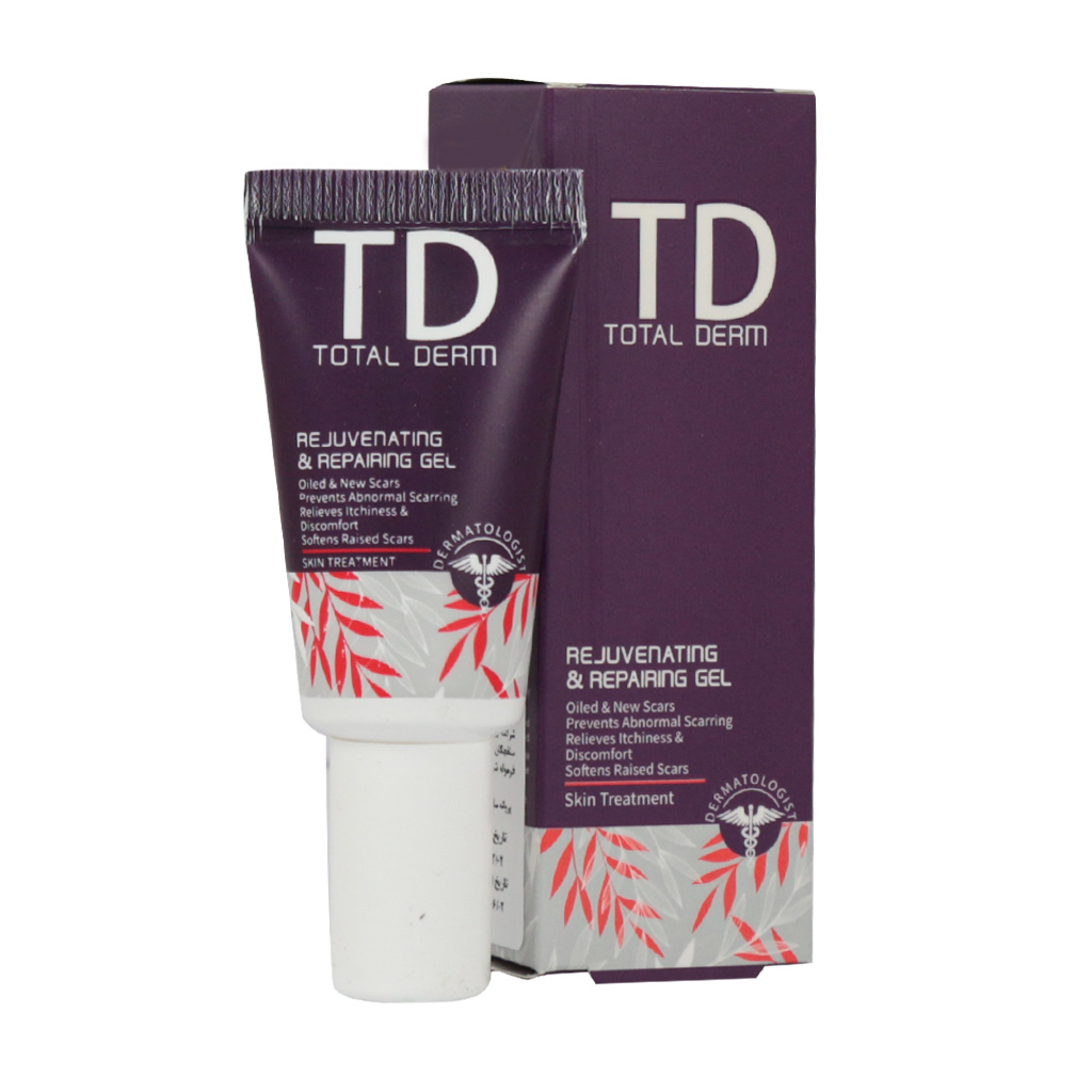 ژل ترمیم کننده پوست صورت توتال درم