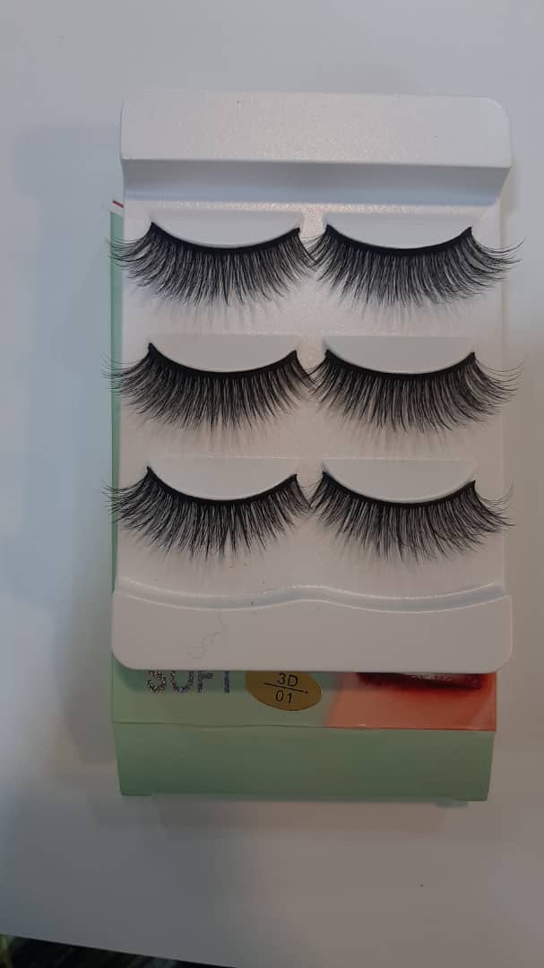 مژه 3 بعدی H.R.Y سه جفتی کد 01