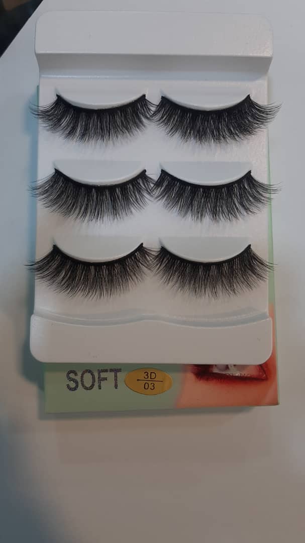 مژه 3 بعدی H.R.Y سه جفتی کد 03