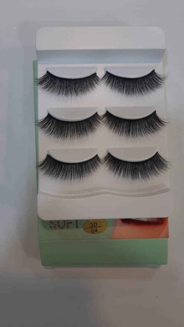 مژه 3 بعدی H.R.Y سه جفتی کد 04