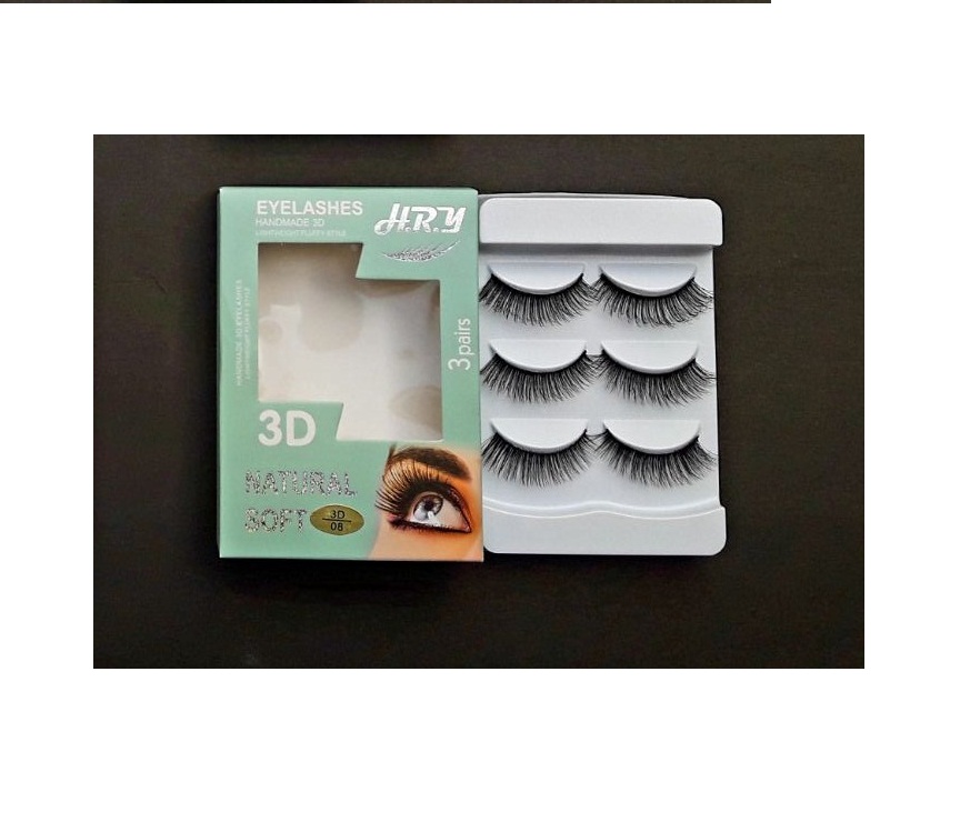 مژه 3 بعدی H.R.Y سه جفتی کد 08