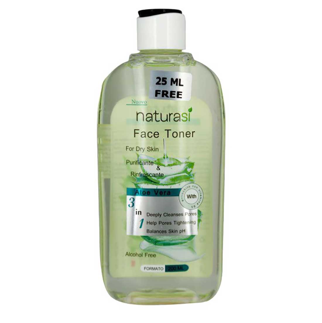 تونر پاک کننده صورت مخصوص پوست خشک ناتوراسی حجم 200 میلی لیتر