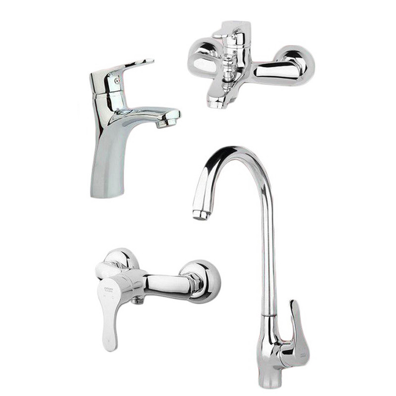 ست شیرآلات راسان مدل صدف مجموعه 4عددی