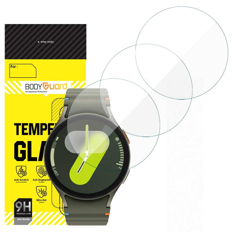 محافظ صفحه نمایش شیشه ای بادیگارد مدل GW مناسب برای ساعت هوشمند سامسونگ Galaxy Watch 7 44 mm بسته 3 عددی