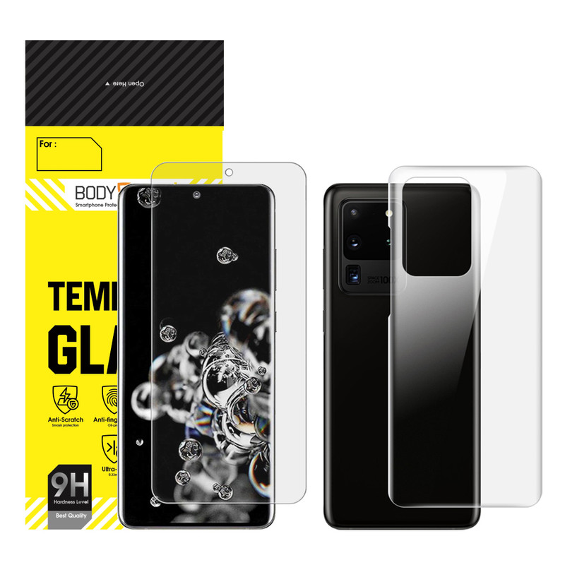 محافظ صفحه نمایش بادیگارد مدل HydroGel مناسب برای گوشی موبایل سامسونگ Galaxy S20 Ultra به همراه محافظ پشت گوشی