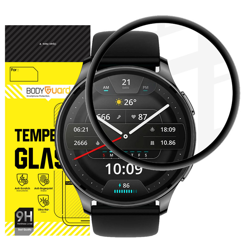 محافظ صفحه نمایش بادیگارد مدل PMMA مناسب برای ساعت هوشمند امیزفیت Pop 3R