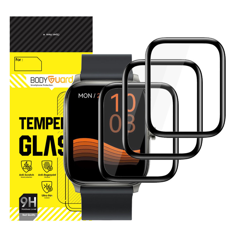 محافظ صفحه نمایش بادیگارد مدل PMMA مناسب برای ساعت هوشمند هایلو GST بسته 3 عددی