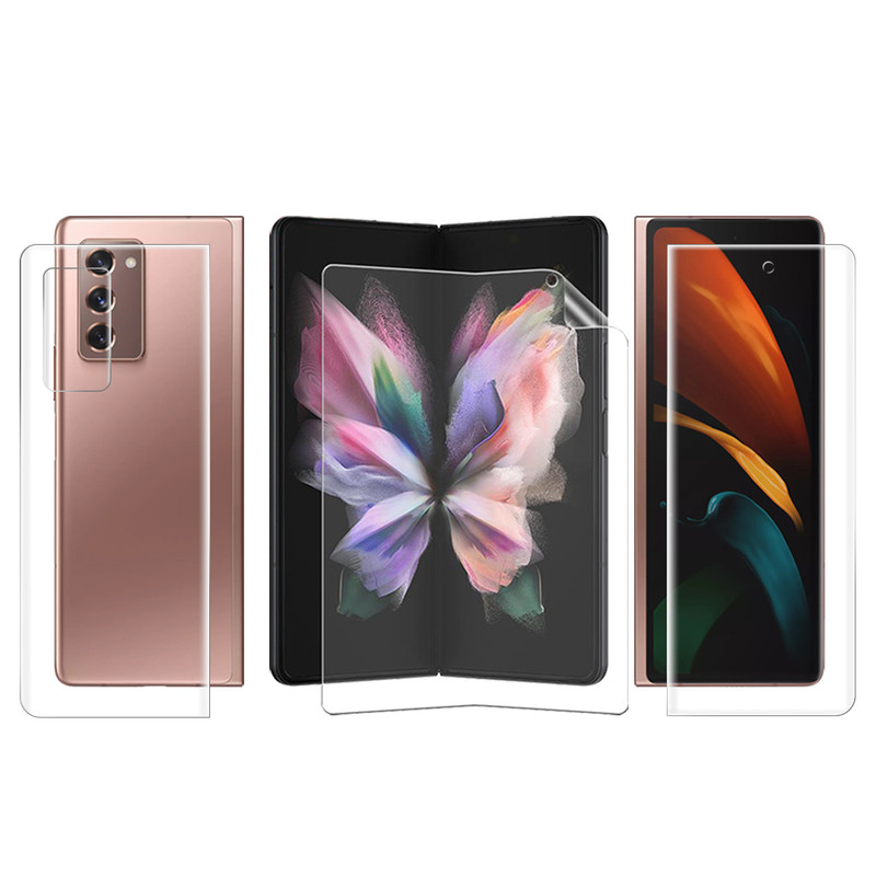 محافظ صفحه نمایش بادیگارد مدل HydroGel مناسب برای گوشی موبایل سامسونگ Galaxy Z Fold 2 به همراه محافظ پشت