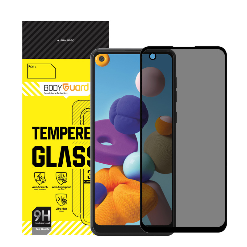 محافظ صفحه نمایش حریم شخصی بادیگارد مدل PS مناسب برای گوشی موبایل سامسونگ Galaxy A11