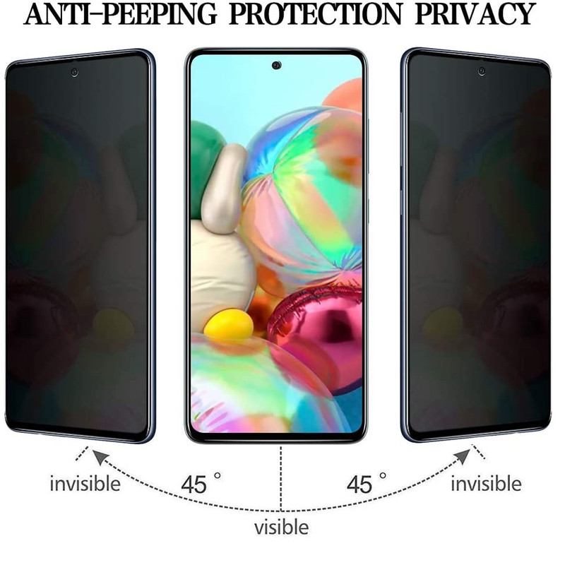 محافظ صفحه نمایش حریم شخصی بادیگارد مدل PS مناسب برای گوشی موبایل سامسونگ Galaxy A52