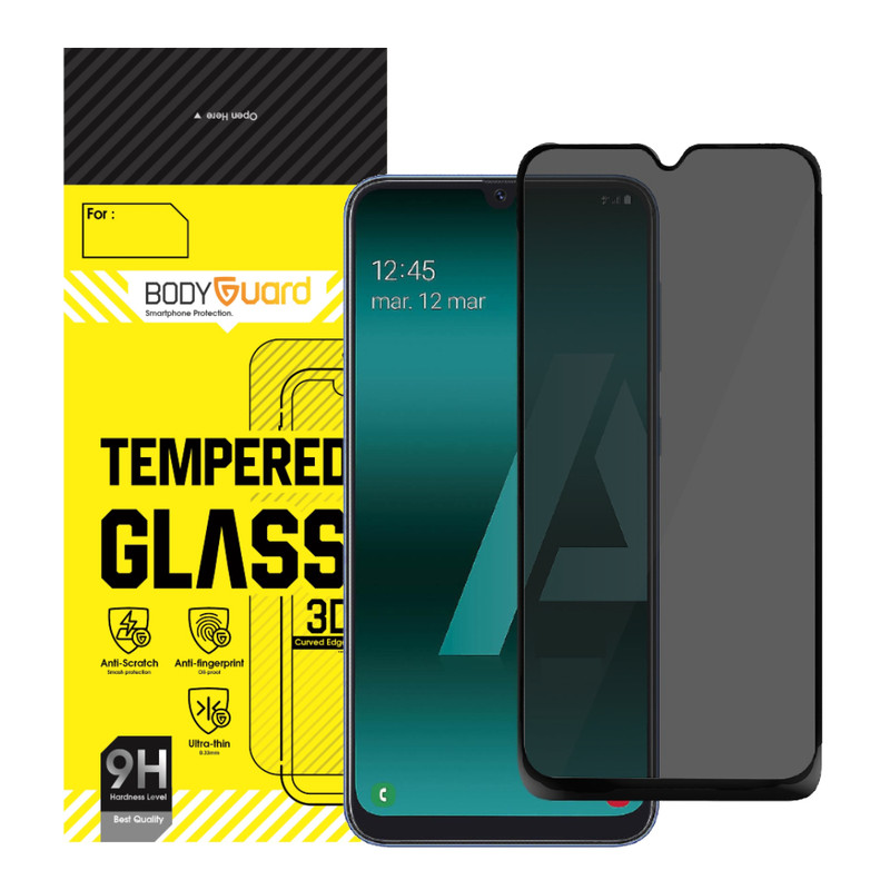 محافظ صفحه نمایش حریم شخصی بادیگارد مدل PS مناسب برای گوشی موبایل سامسونگ Galaxy A10