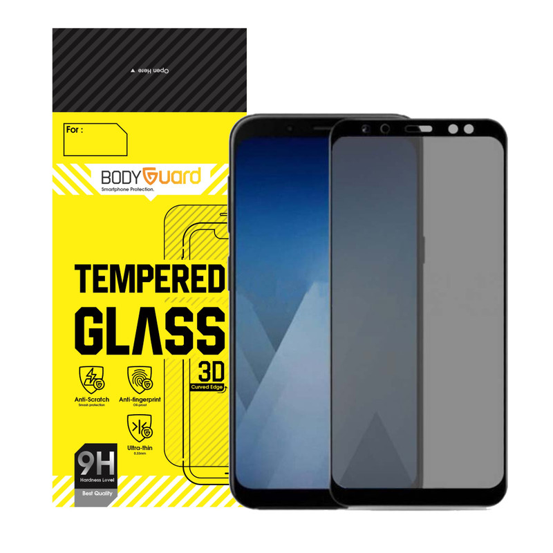 محافظ صفحه نمایش حریم شخصی بادیگارد مدل PS مناسب برای گوشی موبایل سامسونگ Galaxy A8 Plus