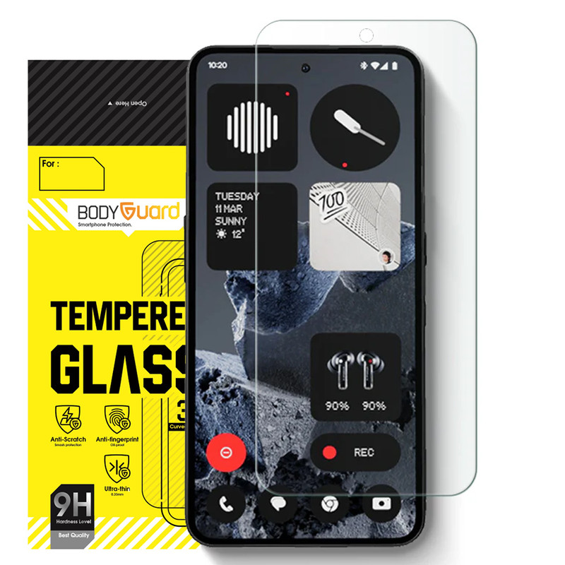 محافظ صفحه نمایش شیشه ای بادیگارد مدل Clear مناسب برای گوشی موبایل ناتینگ فون CMF Phone 2 Pro