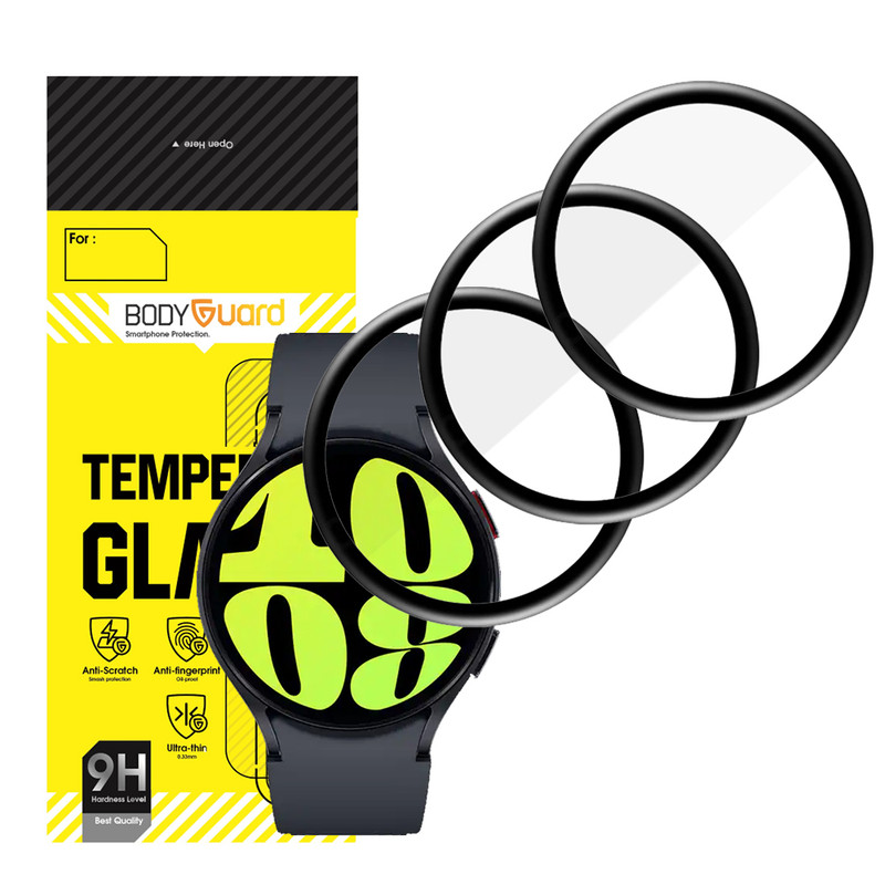 محافظ صفحه نمایش بادیگارد مدل PMMA مناسب برای ساعت هوشمند سامسونگ Galaxy Watch 6 40 mm بسته 3 عددی