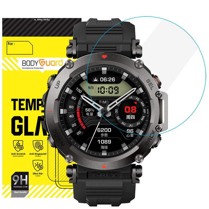 محافظ صفحه نمایش بادیگارد مدل GW مناسب برای ساعت هوشمند امیزفیت T-Rex Ultra
