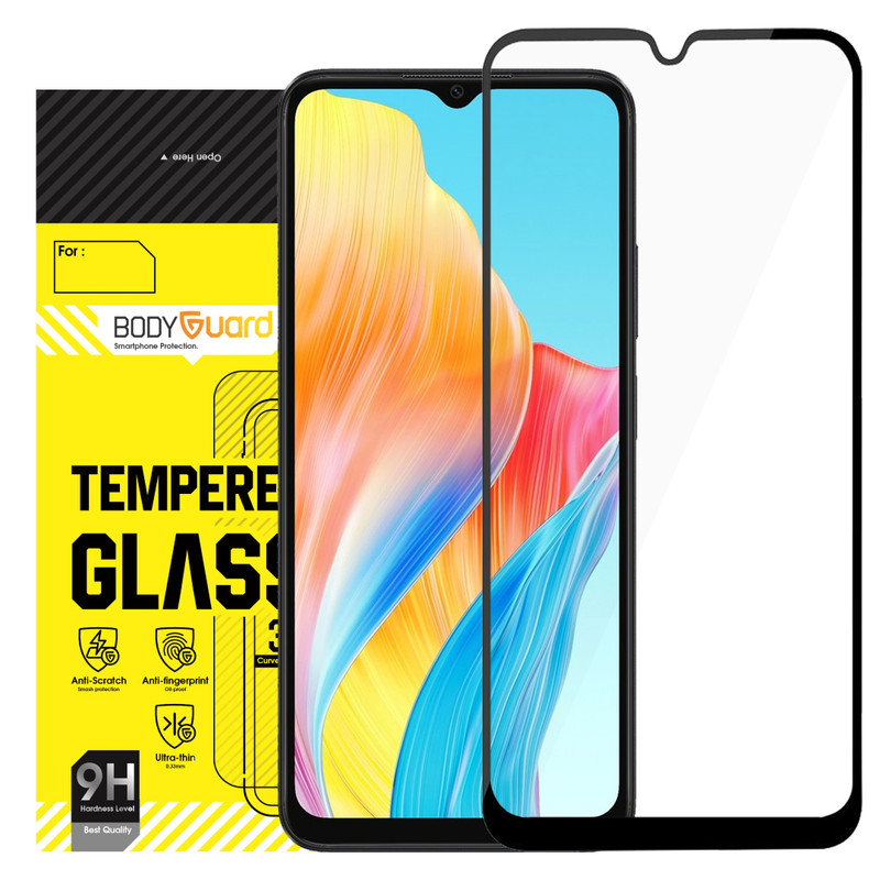 محافظ صفحه نمایش شیشه ای بادیگارد مدل FO مناسب برای گوشی موبایل اوپو A38
