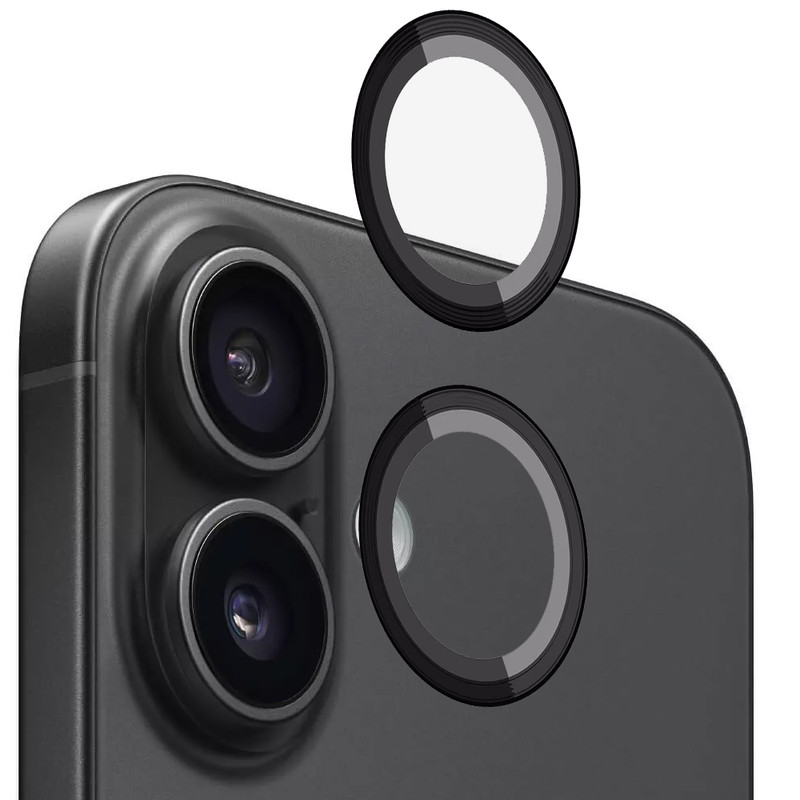 محافظ لنز دوربین بادیگارد مدل رینگی مناسب برای گوشی موبایل اپل iPhone 16 / 16 Plus