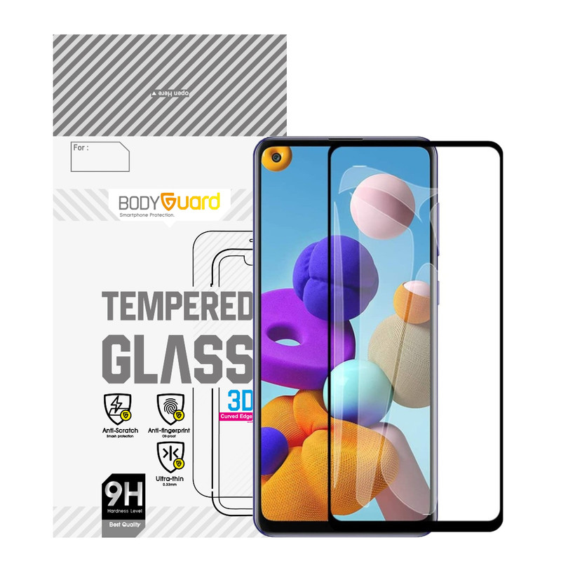 محافظ صفحه نمایش بادیگارد مدل FS مناسب برای گوشی موبایل سامسونگ Galaxy A21s