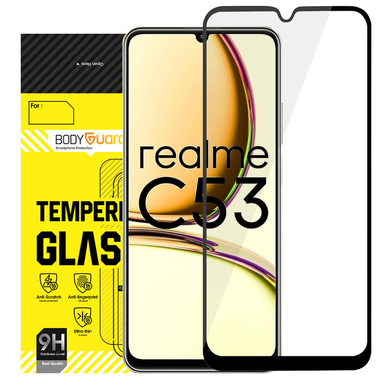 محافظ صفحه نمایش شیشه ای بادیگارد مدل FR مناسب برای گوشی موبایل ریلمی C35